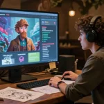 Engaging Tavern AI character creation scene with immersive storytelling elements, showcasing creativity and digital interaction.