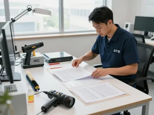 Quá trình khôi phục bóc giấy ép uy tín hà nội tại GT8 với kỹ thuật viên sử dụng công nghệ tiên tiến để phục hồi các tài liệu quý giá.