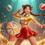 Experience nowgoal's live sports thrill with a vibrant Asian woman amid colorful betting elements.