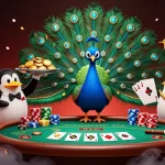 Experience the excitement of free credit baccarat with this vibrant, engaging casino illustration.