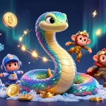 Experience non uk licensed casinos with vibrant 3D elements showcasing crypto coins and engaging casino features.