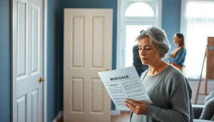 Homeowner facing spray foam mortgage refused dilemma, holding rejection letter in a warm, inviting interior.