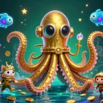Engage with pg soft's thrilling slots experience featuring a kraken and diving cat in a vibrant casino setting