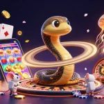 Engage in thrilling gameplay at M88 asia with 3D cartoon characters and vibrant casino elements.