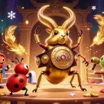 sbobet champions in an action-packed casino scene with glowing characters and vibrant effects