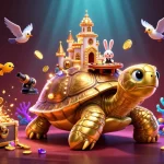 Engage in thrilling slot 10k gameplay with an enchanting casino scene filled with vibrant characters and dynamic elements.
