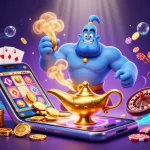 Mencoba keberuntungan di situs janda4d dengan lampu genie dan permainan slot yang megah.